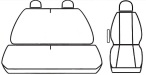 Autopotahy OPEL MOVANO, 3 místa, od r. 1999-2010, Dynamic melír