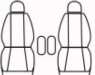 Autopotahy Citroen Berlingo II, 2 místa, od r. 2008-2018, Dynamic grafit