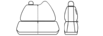 Autopotahy OPEL MOVANO B,3 MÍSTA, dělené dvojopěradlo a sedadadlo, od 2010, Dynamic grafit