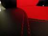 Autopotahy Active Sport kožené s alcantarou, sada pro dvě sedadla, červené