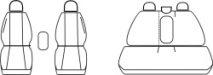 Autopotahy Ford Mondeo III, s L.O. sedan, kombi, od r. 2000-2007, Dynamic grafit