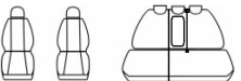 Autopotahy Seat Toledo III, od r. 2005-2012, děl. zad. opěradlo a sedadlo, lok.op., černé