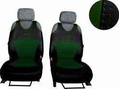 Autopotahy Active Sport kožené, sada pro dvě sedadla, zelené