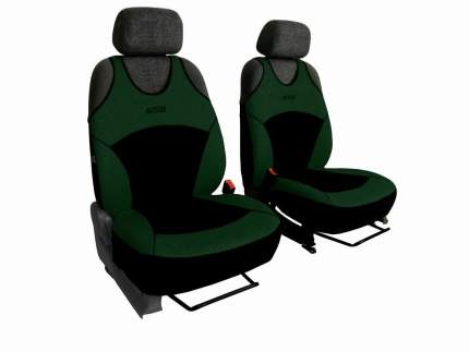 Autopotahy Active Sport Alcantara, sada pro dvě sedadla, zelené